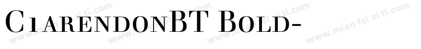C1arendonBT Bold字体下载字体转换